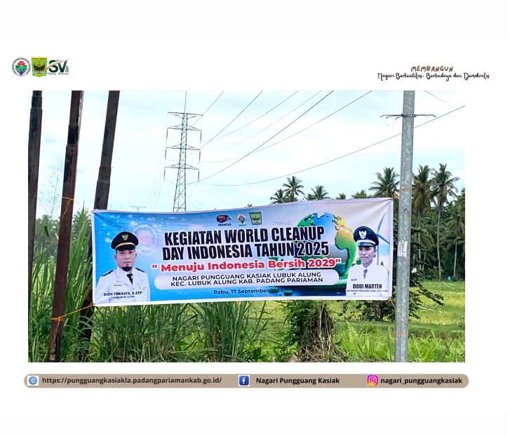 Gotong Royong Bulanan di Nagari Pungguang Kasiak Lubuk Alung Jadi Ajang Pererat Silaturahm